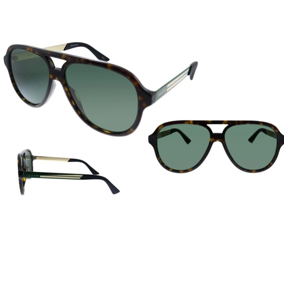 Gucci GG0688S 003 Aviator Sunglasses - Picture 4 of 12